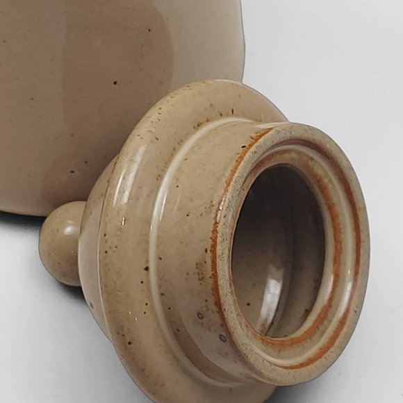 Vintage Dansk Speckled Tan Spice Creamer with Lid - Picture 4 of 6